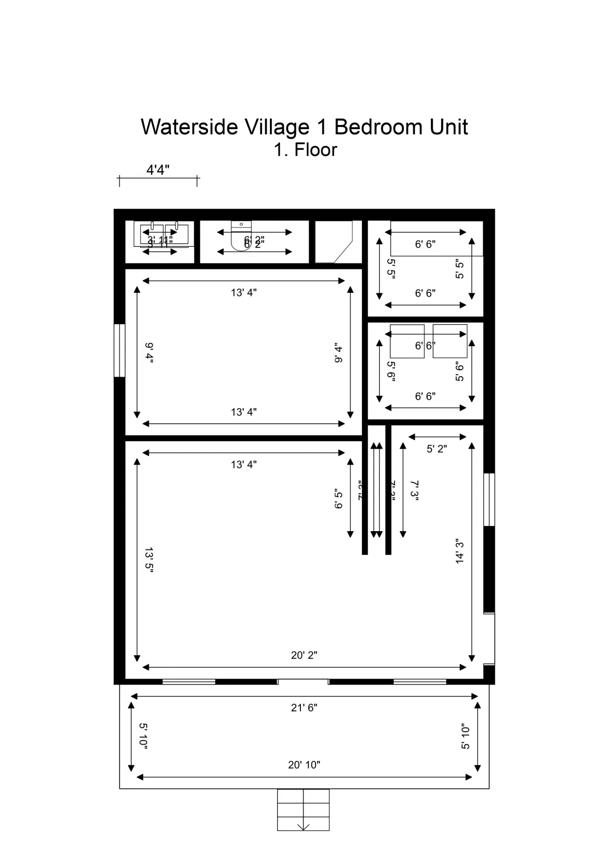 One Bedroom floor plan